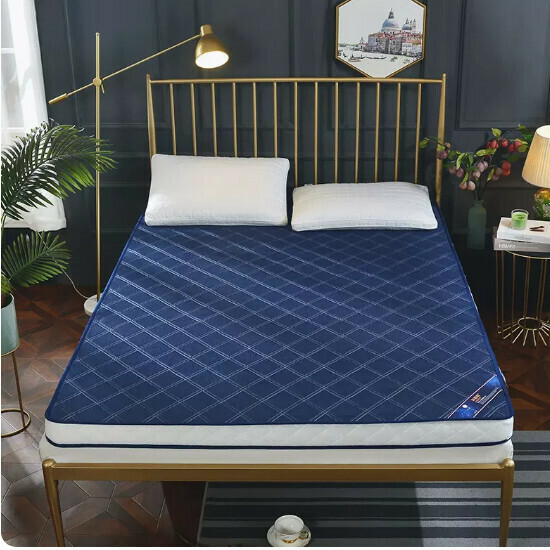 Popular bedroom mattress [grid blue 6.5cm thick 1.0*2.0m]