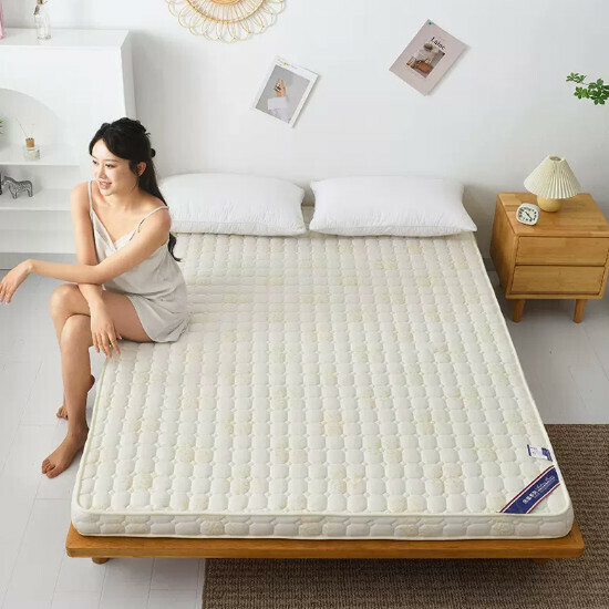Popular bedroom mattress [knitted white 6.5 cm thick 1.2*1.9 meters]