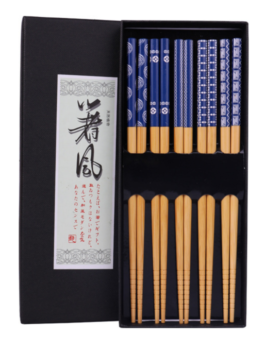 新款筷子禮盒裝（和風竹筷）