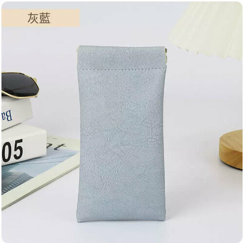Hot push glasses storage bag (grey blue)
