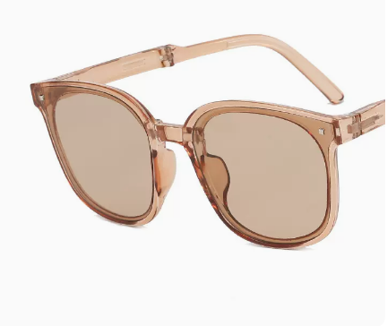 Hotly recommended foldable anti-UV sunglasses for women (Specification: Champagne Tea)