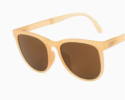 Hot Recommended Foldable Anti-UV Sunglasses for Women (Specification: Qiu Sha Tea)