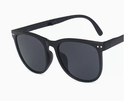 Hot recommended foldable anti-UV sunglasses for women (specification: jet black)