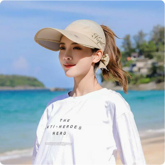 Hot summer sun hat (khaki)