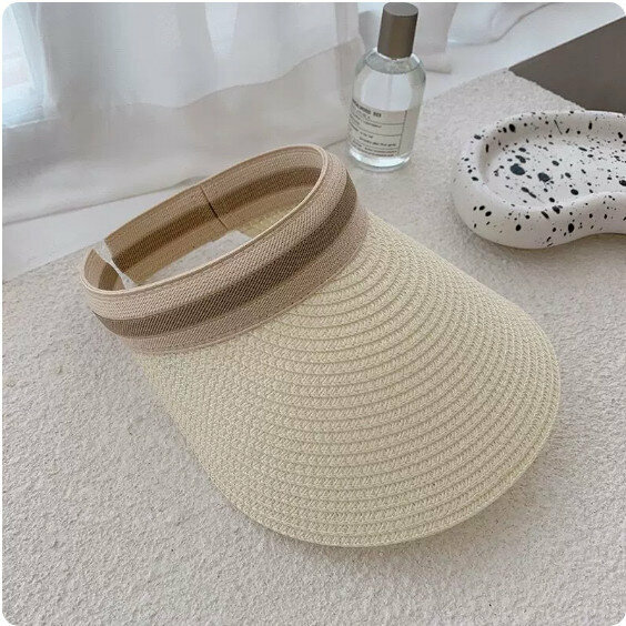 Hot summer sun hat (off-white)