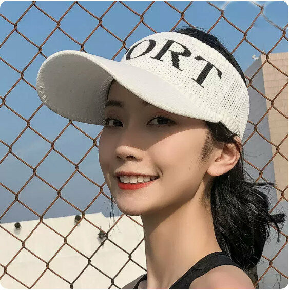 Hot summer outdoor hollow sun hat (sport-white)