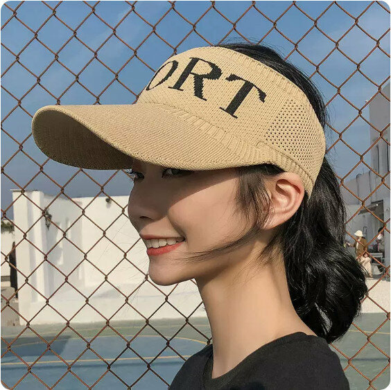 Hot summer outdoor hollow sun hat (sport-khaki)