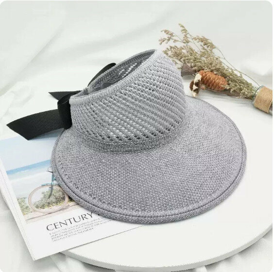 Hot summer sun protection and versatile sun hat (grey) [one size fits all]