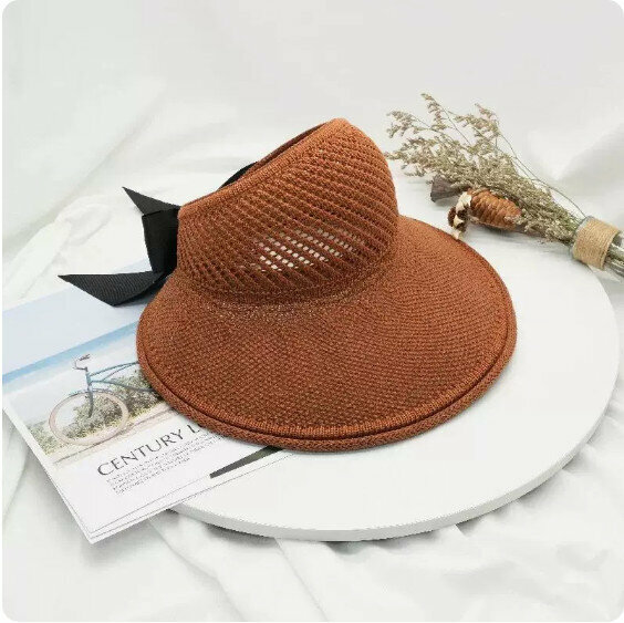 Hot summer sun protection and versatile sun hat (caramel color) [one size fits all]