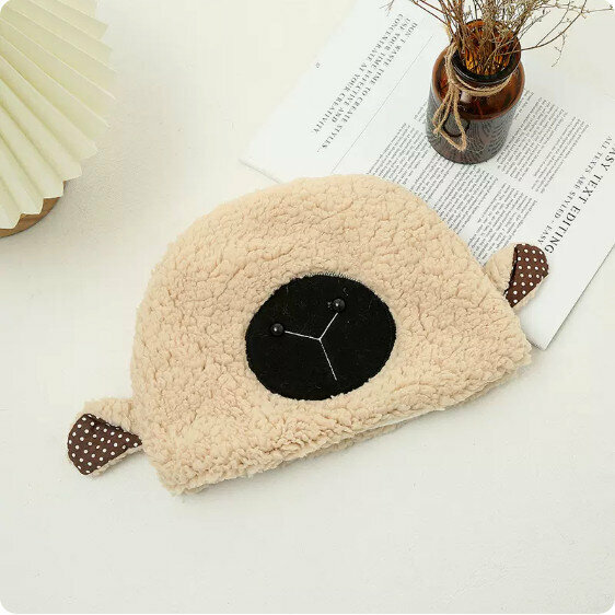 Hotly recommended winter plush thickened lamb warm pullover hat (skin color) [One size fits all: 54-58cm]