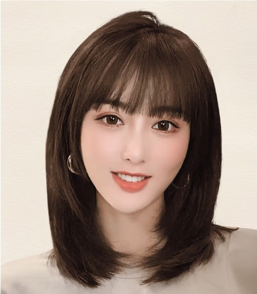 Hot recommendation: 1 pack of layered clavicle hair (natural black/mocha brown/cold brown) (specifications: length about 35CM/40CM) (please contact customer service to confirm the delivery color and size after placing the order)