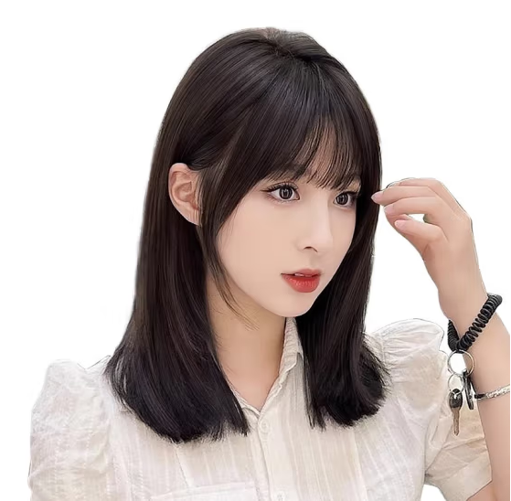 Hot recommendation: 1 pack of First Love's age-reducing collarbone hair (natural color/mocha brown) (Specification: U-shaped lace 30CM/35CM) (please contact customer service to confirm the delivery color and size after placing the order)