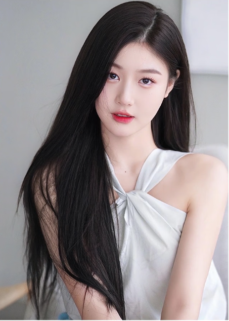Hot recommendation: 1 long straight hair simulated lace natural seamless full head wig (natural black/mocha brown) (specification: 50CM/60CM/70CM/80CM) (please contact customer service to confirm the delivery color and size after placing the order)