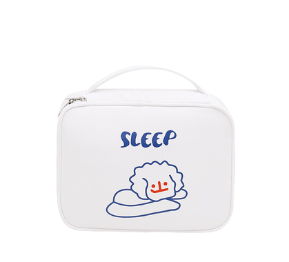 Hotly recommended toiletry storage bag (white puppy)