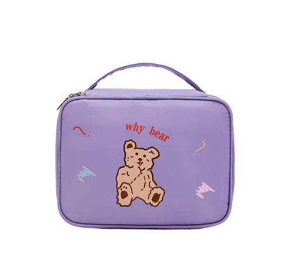 Hotly recommended toiletry storage bag (purple bear)