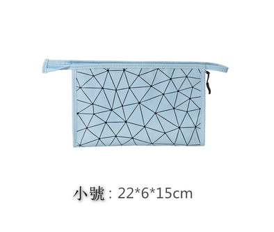 熱推洗漱收納袋（小號菱格--藍色）