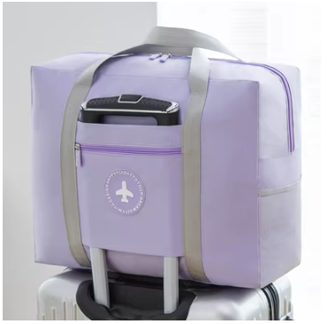 Hotly recommended luggage and maternity bag storage bag (light purple) (double thickened - large size 55*24*45CM)