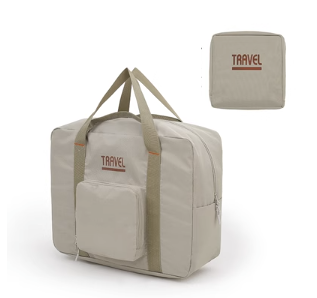 Foldable hot push trolley luggage bag (khaki) (large size: length 45* style 19* height 37CM)
