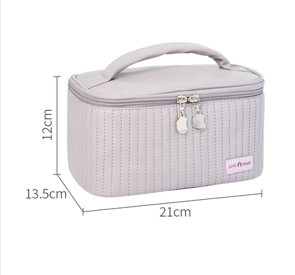 Hot recommended PU waterproof toiletry bag (light purple)
