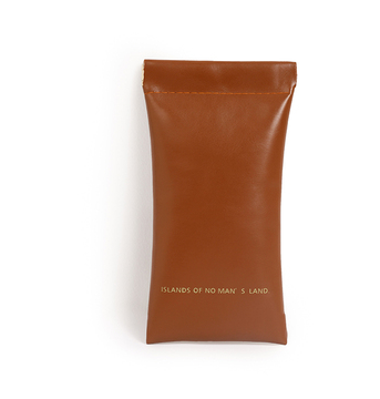 Hot recommended glasses bag (caramel brown)