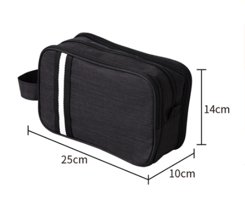 Hotly recommended toiletry storage bag cosmetic bag (wet and dry separation--black [small size])