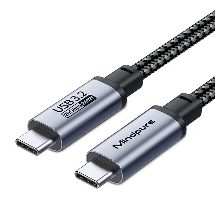 Mindpure USB3.2 C to C 線 20GB 240W (50cm - 2m)
