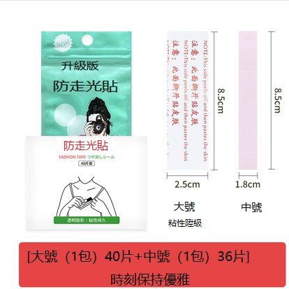 Hot selling (medium size 36 pieces 1 pack + large size 40 pieces 1 pack) anti-lighting stickers (transparent medium & large size)