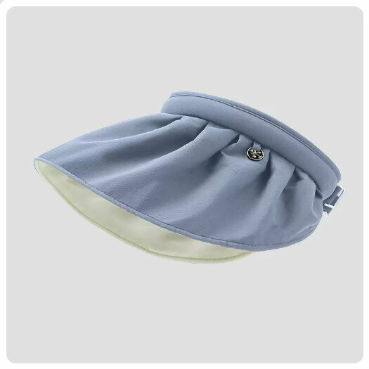 Hot Selling Anti-UV Sun Hat Sun Hat [Light Blue [Lined White] (Size: Adjustable)
