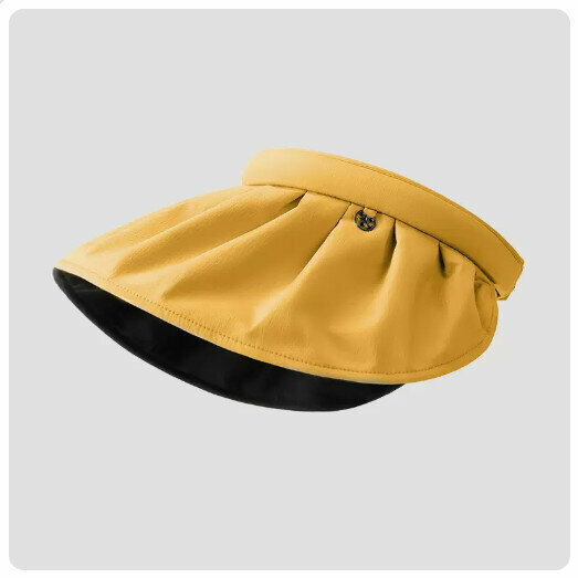 Hot Selling Anti-UV Sun Hat Sun Hat [Yellow] (Size: Adjustable)