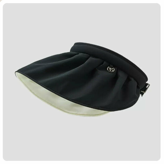 Hot Selling Anti-UV Sun Hat Sun Hat [Black [Lined White] (Size: Adjustable)