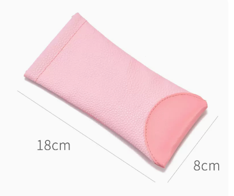 Hot selling glasses bag (specification: light pink [comes with lens cloth + cleaning fluid])