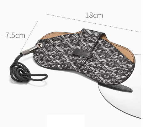 Hot Selling Glasses Bag (Specification: Black [Glass Cloth + Cleaning Fluid] included)