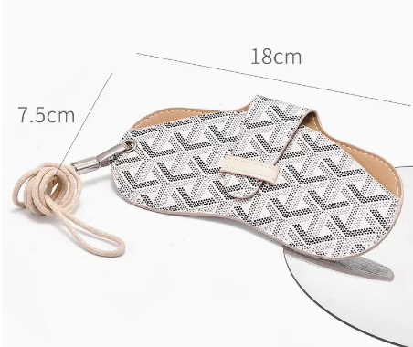 Popular glasses bag (specifications: white [comes with lens cloth + cleaning fluid])
