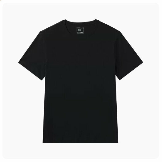 Popular pure cotton short-sleeved T-shirt [black] (size: M-XL) (please contact customer service to confirm the delivery size after placing the order)