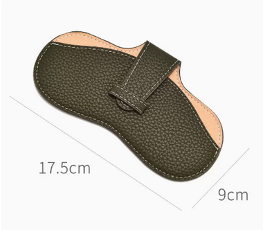 Popular glasses bag glasses bag (specification: dark green)