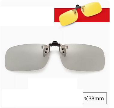 Hot style myopia portable sunglasses with polarized sunglass lens clips (Specification: F040 color changing large size)