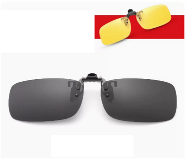 Popular myopia portable sunglasses with polarized sunglasses clips (Specification: F040 black and gray small size)