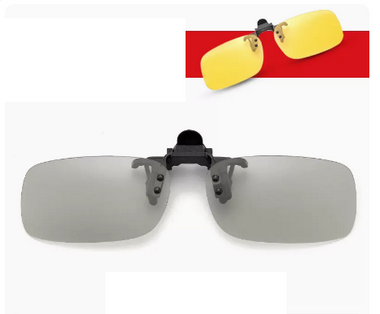 Popular myopia portable sunglasses with polarized sunglasses clips (Specification: F123 color changing small size)