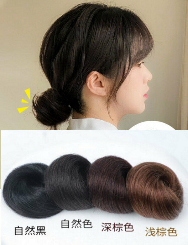 Popular real hair straightening hair band [natural color]