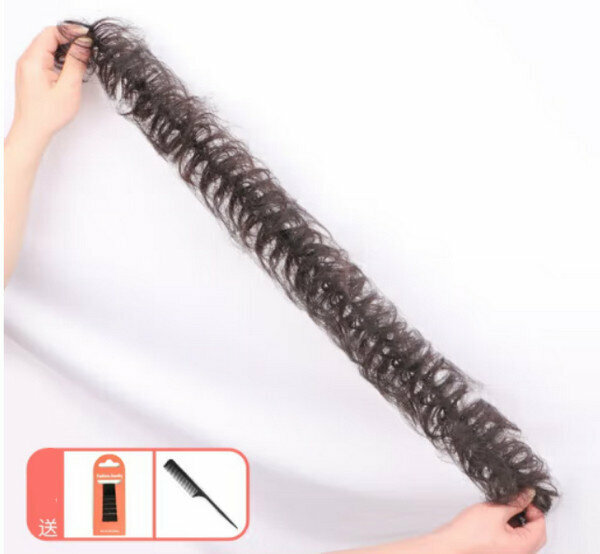 Popular real hair [natural color] caterpillar hair band