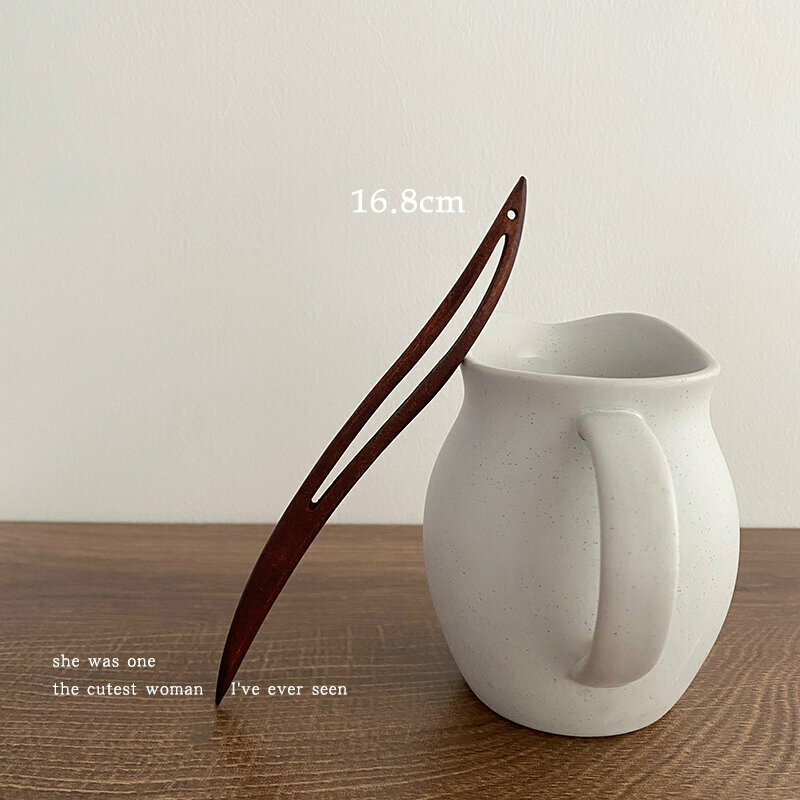 Popular antique style wooden hairpin hair accessories (red peach wood-chuyue)