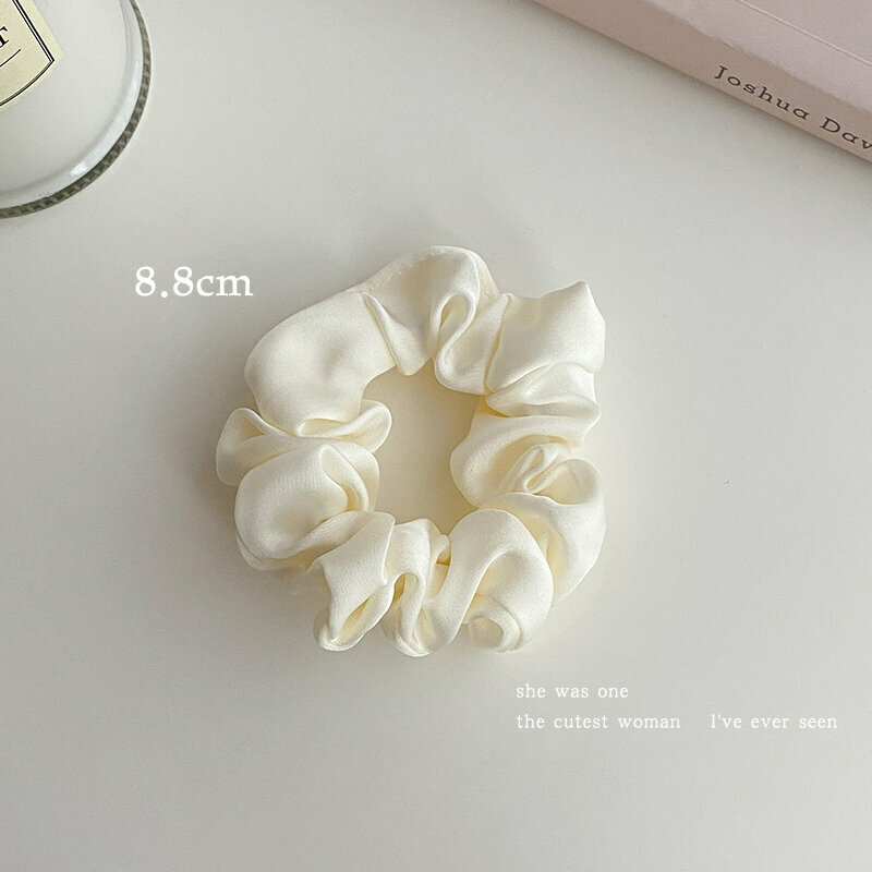 Popular fashionable hair ties and hair accessories (off-white - small size)