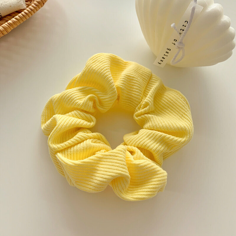 Popular fashionable hair ties and hair accessories (yellow-fine wool)