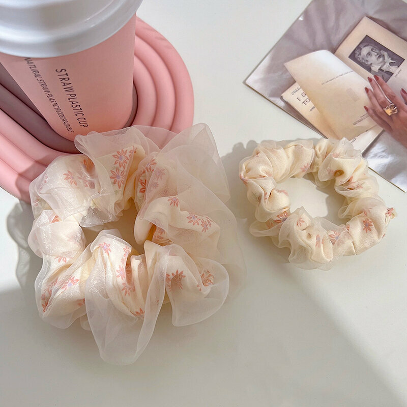 Popular fashionable hair ties and hair accessories (1 large rice + 1 small)
