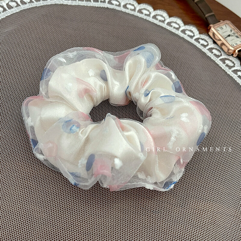 Hot trendy hair ties and hair accessories (pink love heart)