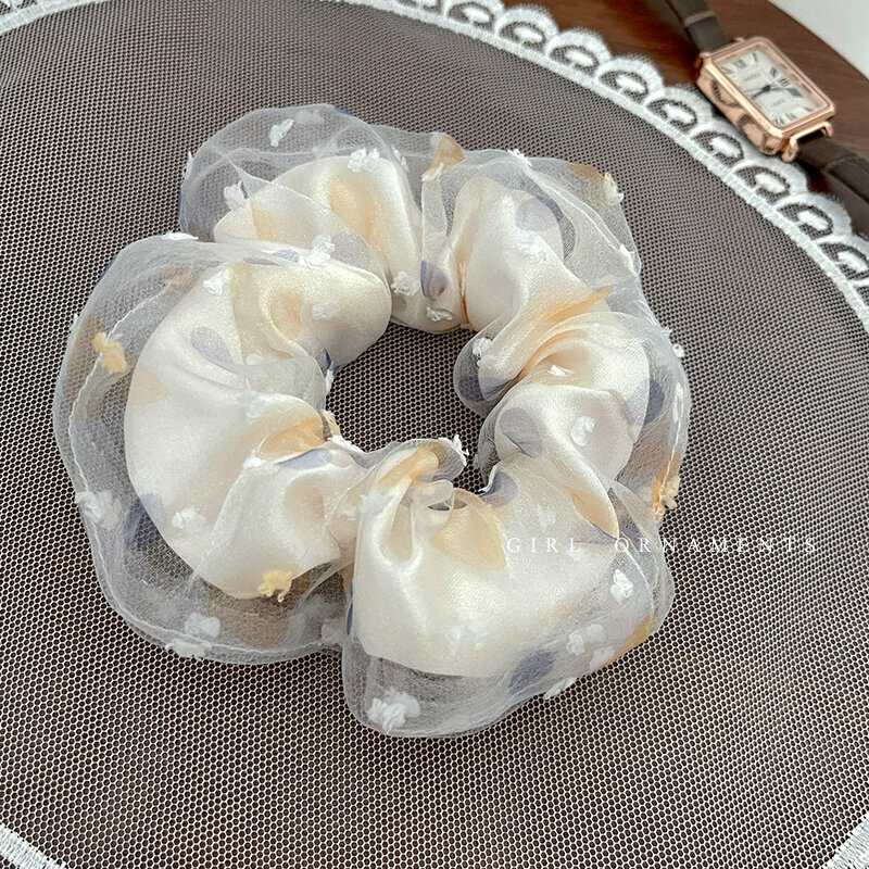 Popular fashionable hair ties and hair accessories (yellow love heart)