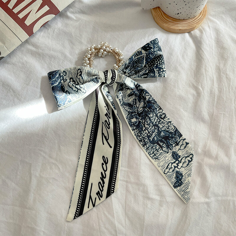 Popular fashion bow hair tie hair accessories (letter robin-hair tie)