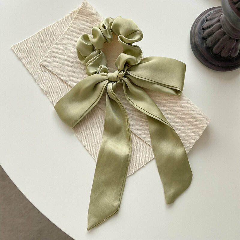 Hot trendy hair tie and hair accessories (mustard green)