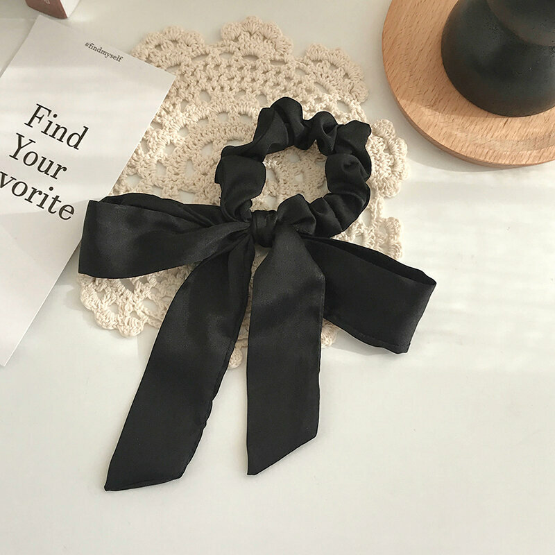 Hot trendy hair ties and hair accessories (black)