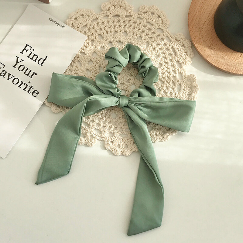 Popular fashionable hair ties and hair accessories (fresh green)